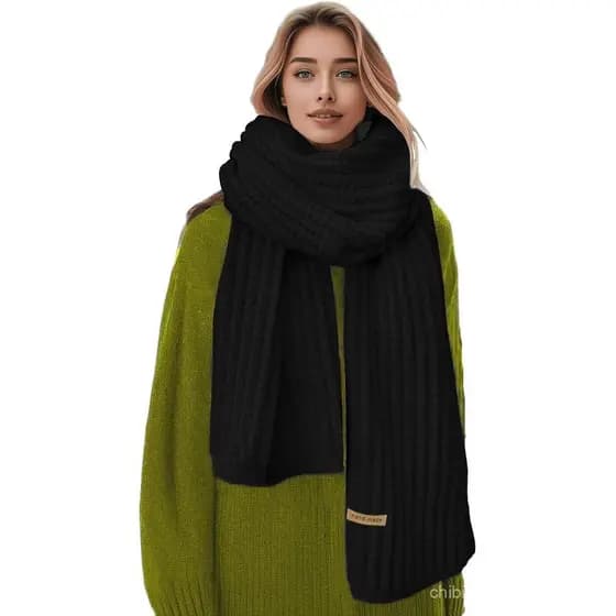 Cachecóis de Inverno em Tricô Grosso para Mulheres, Cachecóis Quentes e Macios, Cachecóis Longos e Grosso para Uso Exter