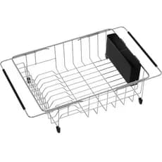 Escorredor de Louça Multifuncional Expansível iPEGTOP, Cesto Escorredor para Pia ou Bancada, com Suporte para Talheres P