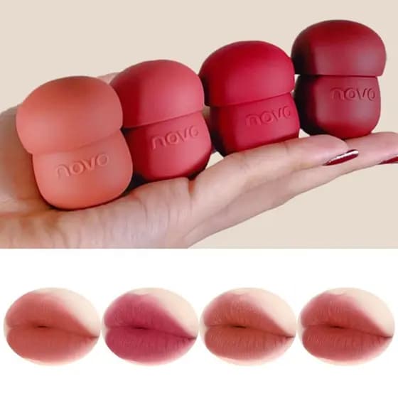 Lovelycat Gloss labial matte, gloss labial matte com efeito pudim, Batom, Gloss labial, Longa Duração, Não transfere par