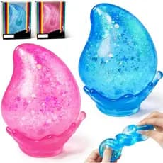 2 bolas antiestresse, brinquedos de apertar em formato de gota d'água, brinquedos sensoriais para alívio do estresse, ad