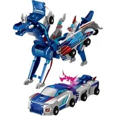 Brinquedo de carro dinossauro magnético, 2 em 1: colisão e transformação, adequado para crianças com mais de 3 anos. |