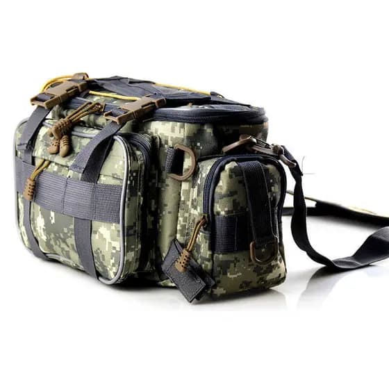 LUER Equipamento de pesca Satchel Bolsa de pesca ao ar livre Bolsa de equipamento de pesca ao ar livre F88 modificado