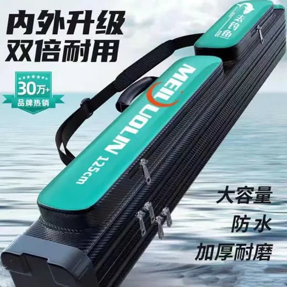 Bolsa para vara de pesca de peixe Bolsa para de pesca Bolsa de pesca Armazenamento à prova d'água multifu