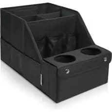 Organizador de Assento de Carro MULISOFT - Organizador de Banco Traseiro com 11 Compartimentos de Armazenamento e 2 Port
