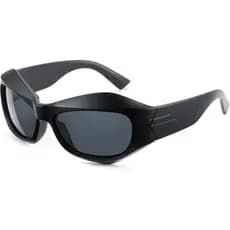 Óculos de Sol Cyxus Y2K, Óculos de Sol Futuristas Envolventes, Óculos de Sol Esportivos Quadrados da Moda, Óculos de Sol