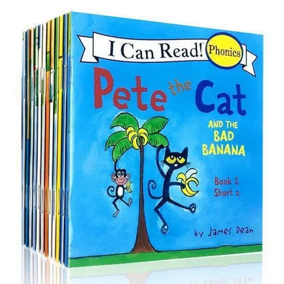 Livro de ilustração em inglês 1INF <Posso ler Peter Cat > Mini livro infantil (12 Volumes) APOI PANK 27PR