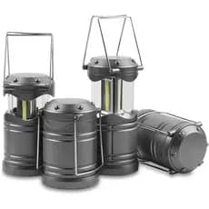 Lanterna de Camping LED Lichamp, Pacote com 4 Lanternas a Bateria para Quedas de Energia, Luz Portátil Dobrável e Suspen