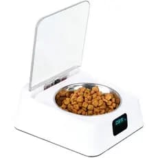 Alimentador Automático para Cães e Gatos, Dispensador de Comida por Infravermelho com Tampa à Prova de Umidade