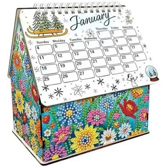 DIY 3D Diamond Art Painting Calendário De Cabine De Natal , Cute Gingerbread House Kit De Mensal Para Enfeite De Mesa Do