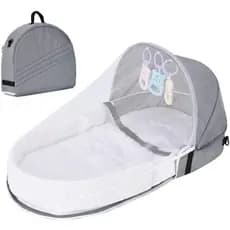 Berço de viagem em malha para bebês, berço dobrável, berço de viagem para bebês, berço portátil com mosquiteiro