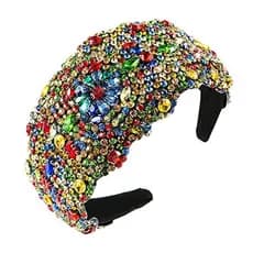 QTMY Tiaras De Strass Para Mulheres , Acessórios De Argola De Cabelo , 562 Coloridos