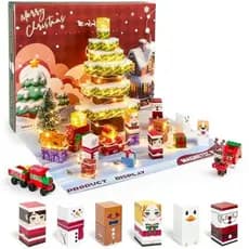Calendário Do Advento 2025-106 Pcs Conjunto De Blocos De Construção De Árvore De Natal , Para Crianças , Empilhamento De
