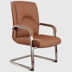 Cadeiras De Sala De Espera Recepção De Couro Para Convidados De Escritório Apoios De Braços Estofados Com Estrutura De M
