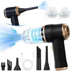 Mini Aspirador de Pó para Carro 12000Pa, Aspirador Portátil Sem Fio e Soprador, Equipado com Dois Filtros, Adequado para