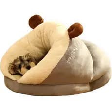Chinelos em formato de casinha de cachorro Wude Jiabao, adequados para gatos ou cães pequenos.
