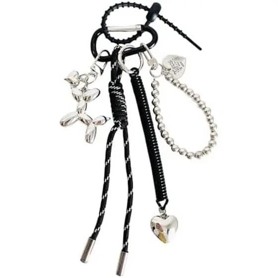 QTMY Bonito Filhote De Cachorro Corda Trançada Chaveiro Bolsa Encantos Para Mochila Acessórios Bogg , 929