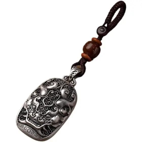 Chaveiro feng shui Amuleto Para Riqueza E Boa Fortuna Fatura talisman Amuletos De Sorte De Carro Acessórios Mandril