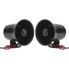 Duas buzinas elétricas de 12V20W, adequadas para carros, caminhões, trailers, alto-falantes, caixas de som de vans e twe