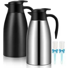Garrafa de água de café isolada de 68 onças (cerca de 1.9 kg), bule isolado para cafeteira de aço inoxidável, adequado p