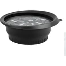 Adequado para recipientes de gelo faciais, tigela de silicone dobrável, resfriamento rápido, bandeja de gelo embutida, t