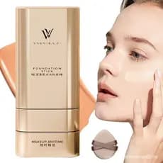 Bastão de Maquiagem Yunshang Beauty, Bastão de Maquiagem 2 em 1 Yunshang Beauty com Cabeça de Pincel, Bastão de Maquiage