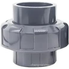 Conector de tubo de PVC 40mm x 40mm, soquete do tipo solvente, conector de tubo de conexão rápida cinza