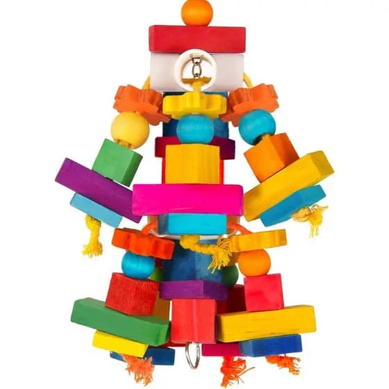Brinquedo Grande para Papagaios Kyouki, Brinquedos para Pássaros como Cacatúas, Araras, Papagaios Cinzentos Africanos, C