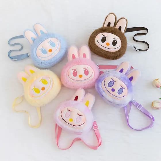Bolsa de ombro infantil bolsa de ombro infantil desenho animado bolsa de pelúcia meninas Super fofa bolsa mensageiro de