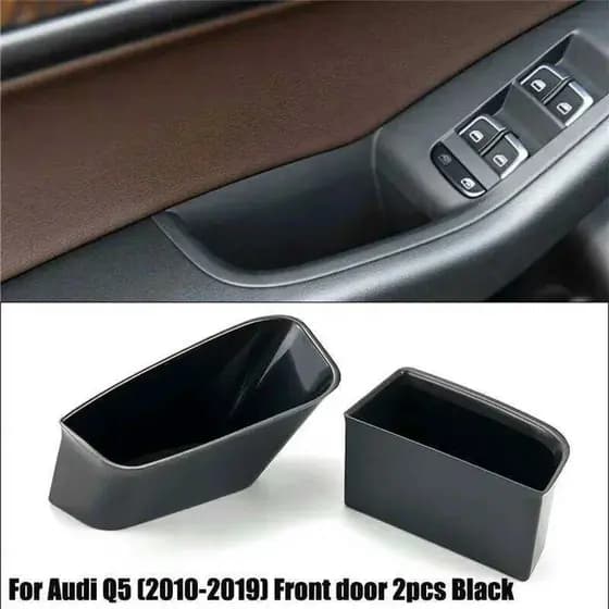 Para Audi A4 B8 A5 S5 Q5 8R SQ5 1 Par Interior Maçaneta Da Porta Braços Caixa De Armazenamento Organizador Caso Titular