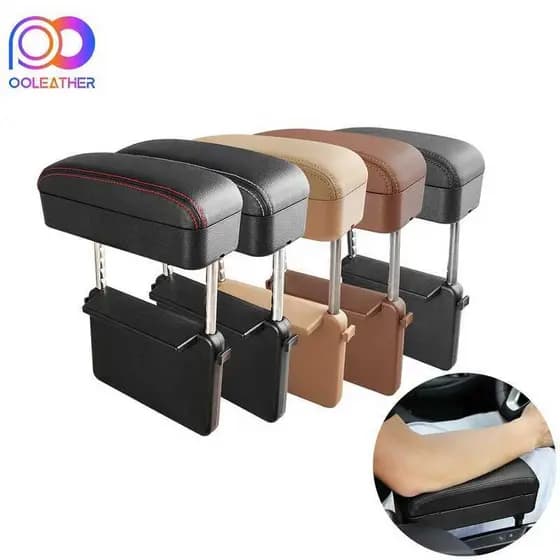 Caixa De Apoio De Braço Do Carro Ajustável Cotovelo Assento Gap Organizador Almofada Caber Carros SUV Caminhão Ergonômic