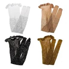[Meias Arrastão Meia-Calça Meninas Leggings de Cintura Alta com Malha Oca para Crianças