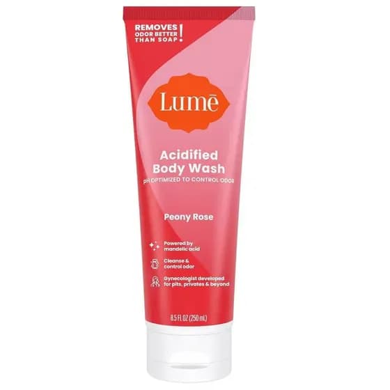 Gel de banho ácido Lume - Controle de odores 24 horas - Remove odores de forma mais eficaz que o sabonete - Fórmula hidr