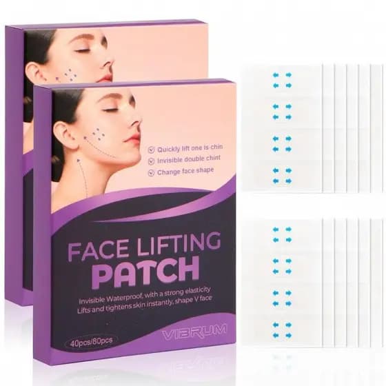 Fita invisível para lifting facial - Fita de lifting instantâneo para pescoço e testa, adequada para papada flácida, olh