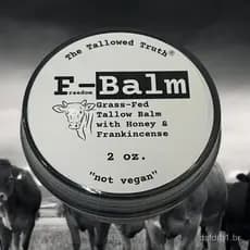 TheTallowedTruthF-BalmTallow – Sebo de Animais Alimentados a Pasto, Sebo de Animais Finalizados a Pasto – Apenas 5 Ingre