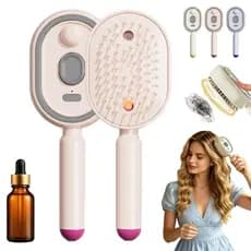 SuerteyayHairBrush, Escova de Massagem com Almofada de Ar e Spray Elétrico, Escova a Vapor Desembaraçadora, Alisador de