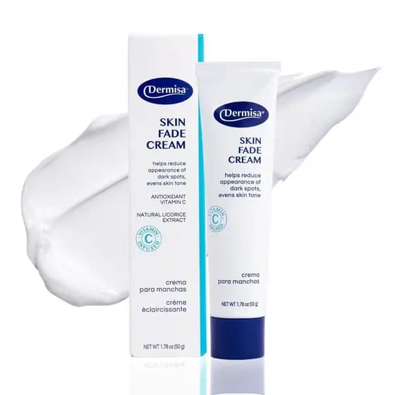 O Creme Clareador Dermisa contém vitamina C, alcaçuz e extrato de espinheiro marítimo - um hidratante facial para clarea