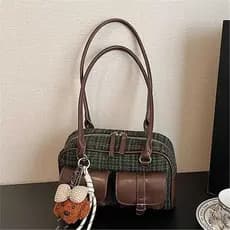 Pode ser enviado em nome Bolsa elegante texturizada de alta qualidade para lazer ao ar livre Bolsa de axila de um ombro