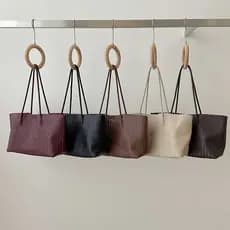 Duoguo bolsa feminina Retro Commuter ins grande capacidade sacola feminina 2026 início do outono estilo coreano All-Matc