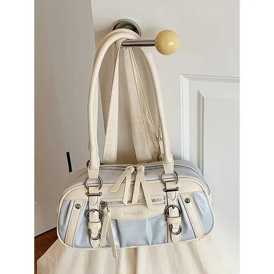 High-End Commuter saco de grande capacidade feminino 2026 estudante universitário um ombro axilas saco Multi
