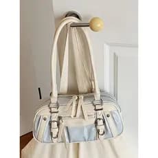 High-End Commuter saco de grande capacidade feminino 2026 estudante universitário um ombro axilas saco Multi