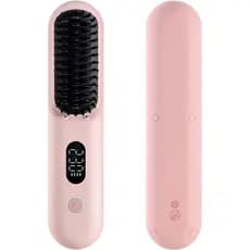 Escova Alisadora de Cabelo Sem Fio, Escova Alisadora Mini Portátil | forTravel,Escova Alisadora de Cabelo com Íons Negat