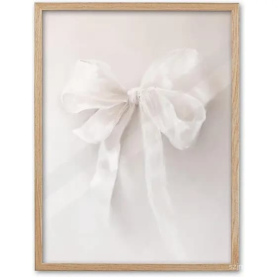 EcoHest Arte de Parede Moderna com Flores em Moldura, 12x16 polegadas, Tela de Madeira de Carvalho, Arte Floral Minimali