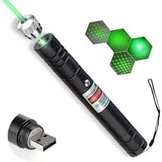 Ponteiro Laser Cyahvtl, Lanterna Tática de Longo Alcance (2000 Metros), Verde, Alta Potência, Portátil, Recarregável via