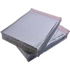 VILLCASE 50 Envelopes de Filme de Alumínio Prateado, à Prova de Choque, com Almofada, para Envio, Autoadesivos, Embalage