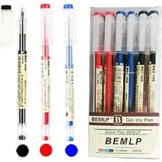 Caneta de Tinta Gel BEMLP, Canetas de Ponta Extra Fina, Caneta Esferográfica, Canetas Rollerball de Tinta Líquida 0,35mm