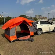 Barraca modular de camping de 2,5m, essencial de 98,4 polegadas com tela, barraca de viagem para porta traseira de SUV,