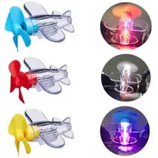 4 Pçs Carro Rotativo Avião Movido A Vento Pequeno Led Luz Decoração Estilo Do Ornamentos Bicicletas Motocicleta Decoraçõ