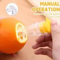Espremedor De Limão Portátil Plástico Resuável Leve Sucos Reamer Lavável Manual Filtro Embutido Para Viagens Em Casa