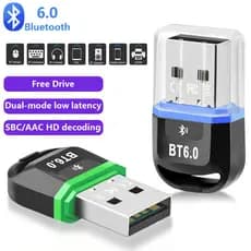 Adaptador Dongle USB Bluetooth 5.4 Para Alto-Falante PC Sem Fio Mouse Música Receptor De Áudio Transmissor