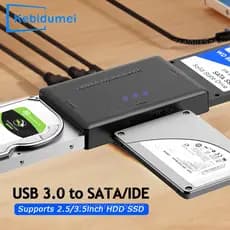 Adaptador De Disco Rígido SATA/IDE Para USB 3.0 , Leitor 3.5 2.5 Polegadas HDD/Sd CD DVD ROM-RW 3 Em 1 PC